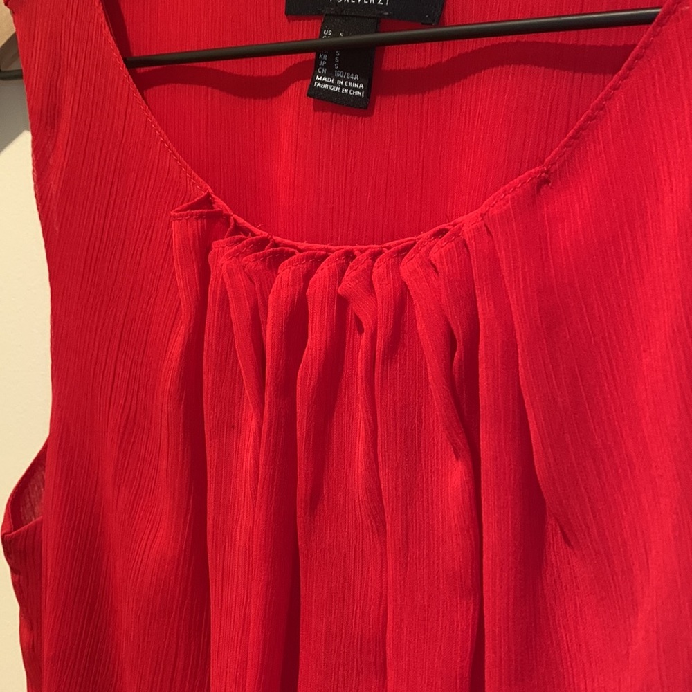 Red Mid Dress - Picture 3 of 9